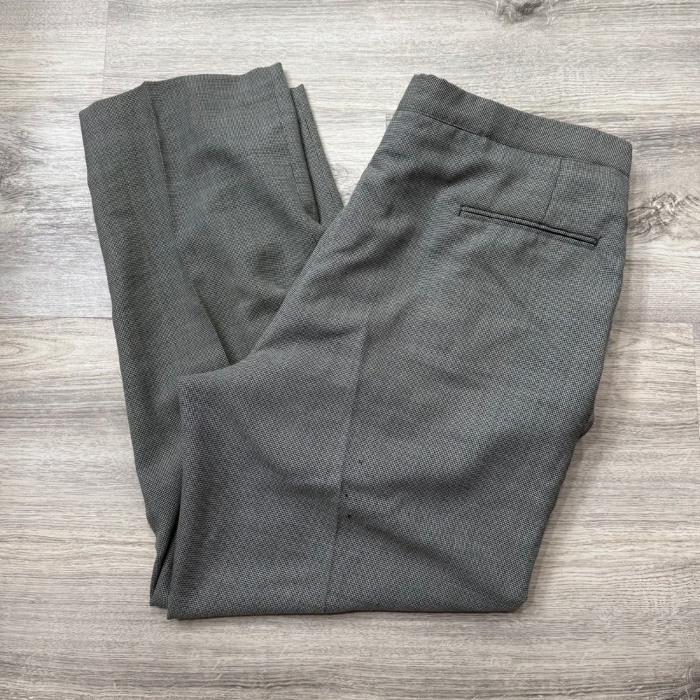 Men's Gray Pleated Dress Pants The Sansabelt‎ System Office Career 38x29